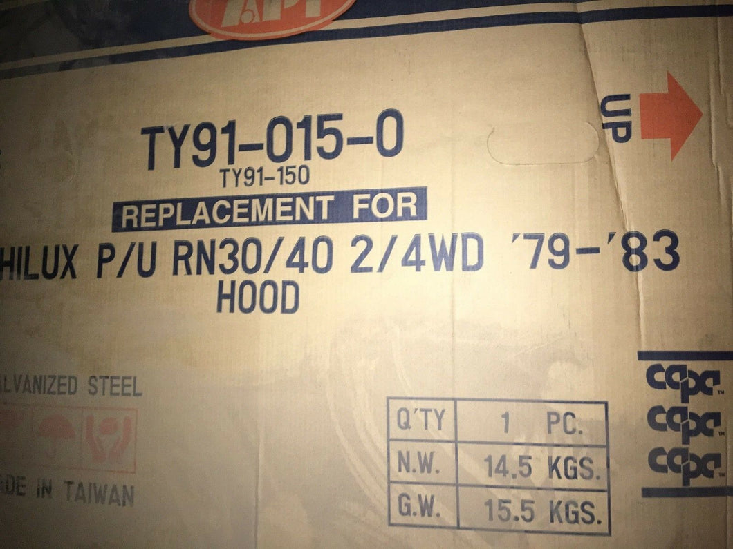 Local Pickup Only! NIB, Aftermarket Black Hood fits Pickup (79-83) TO1230121!