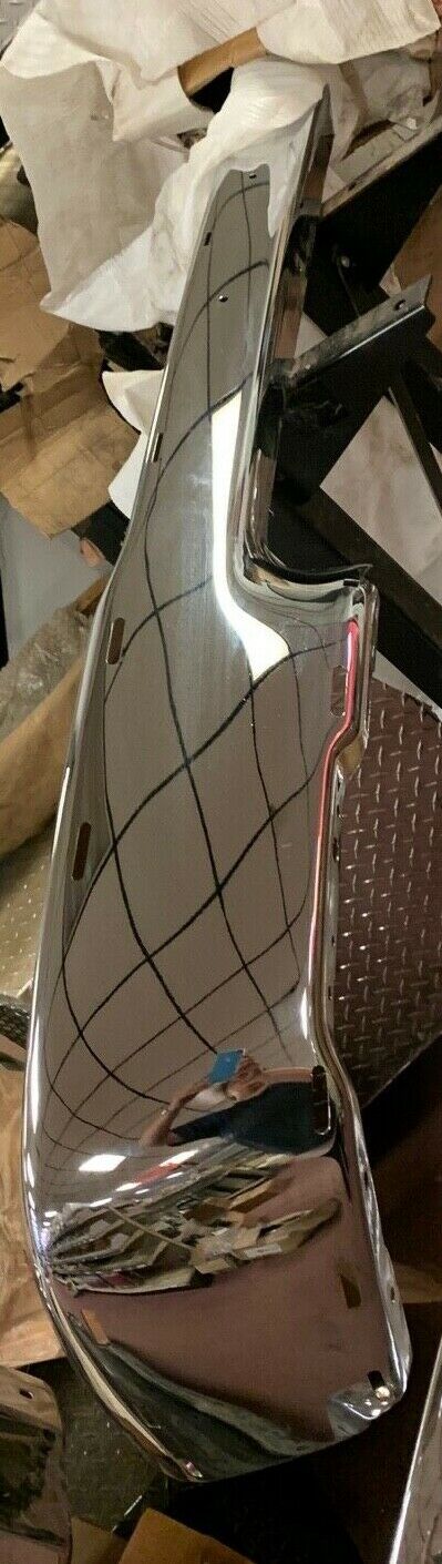 New, Front Chrome Bumper MA1002128H (99-00) B-Series w/pad holes!