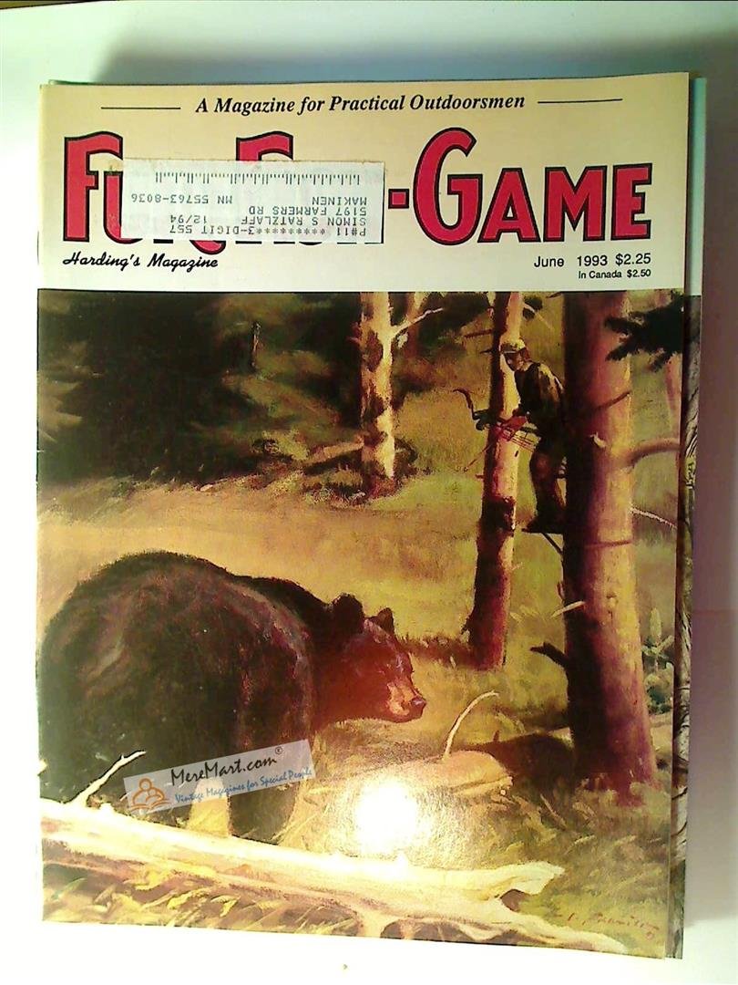 Fur Fish Game Magazine, June 1993: Black Bear Bait; Catfish; Express Lanr; Bowfishing Fun; Pronghorn Antelope; Bass; Dog Trainer; Borkbait Magicians; Mink, etc.