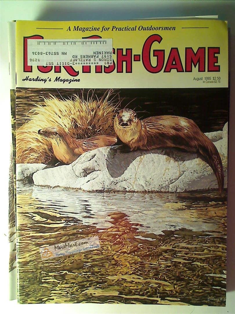 Fur Fish Game Magazine, August 1995: Squirrel Hunting; Coyotes; Elk Tactics; Flathead; 1995 NTA Convention, etc.