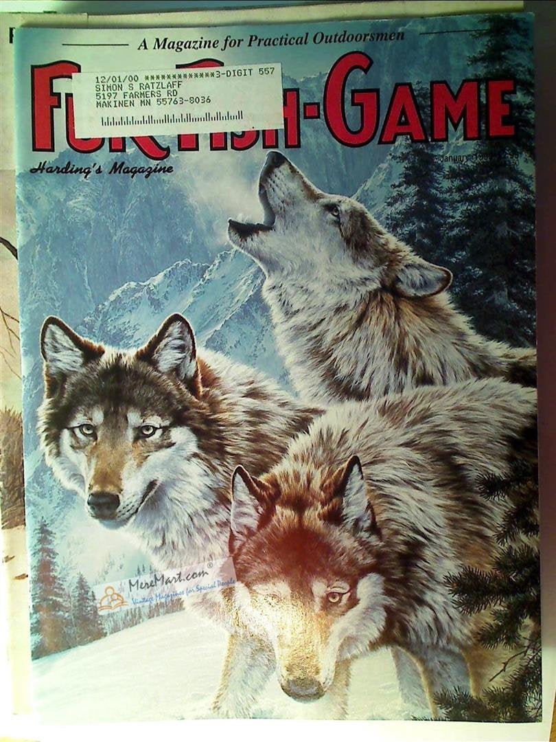 Fur Fish Game Magazine, January 1992: Coyote Calling; Coyote in Deep Snow; Recipes for Duck; Beaver Line; Handy Outdoor Orienteering; Digging Sets for Muskrats, etc.
