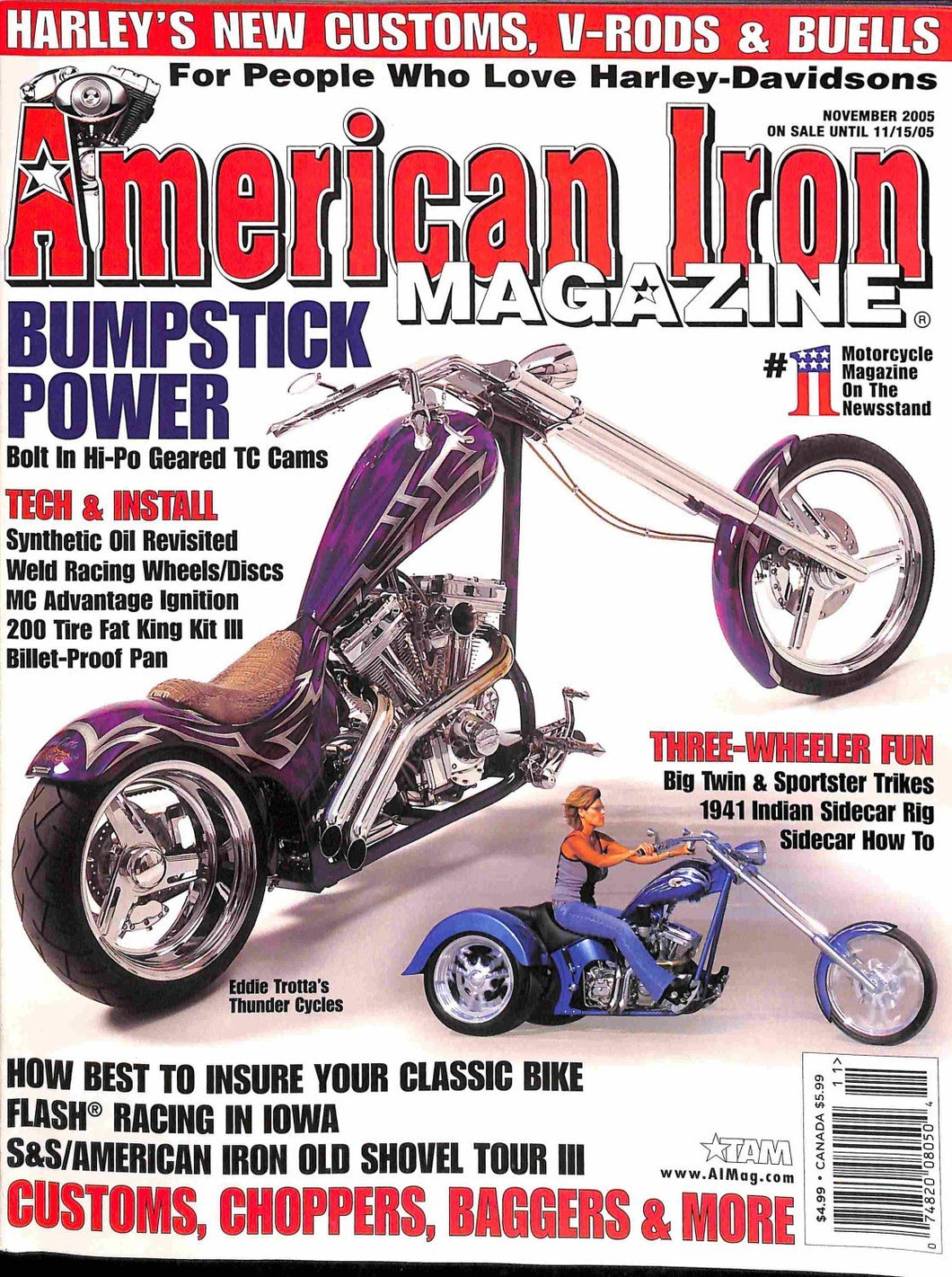 American Iron Magazine : November 2005 (Bumpstick Power)