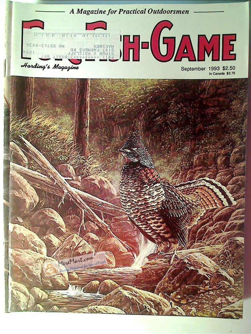 Fur Fish Game Magazine, September 1993: Missing page 1-2, etc.