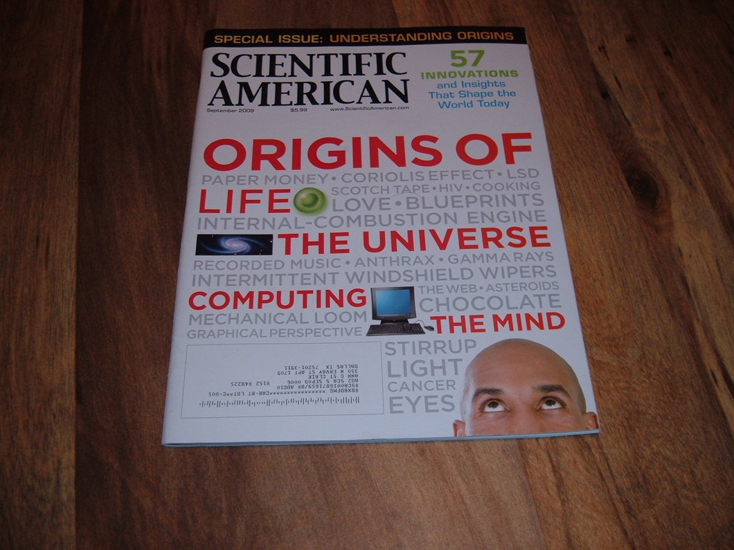 Scientific American Magazine: Special Issue: Understanding Origins: September 2009 (Volume 301, Number 3)