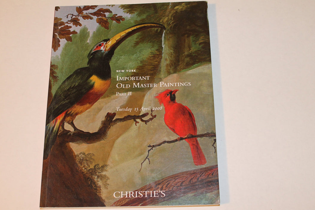 Important OLD Master Paintings Part Ii Tuesday 15 April 2008