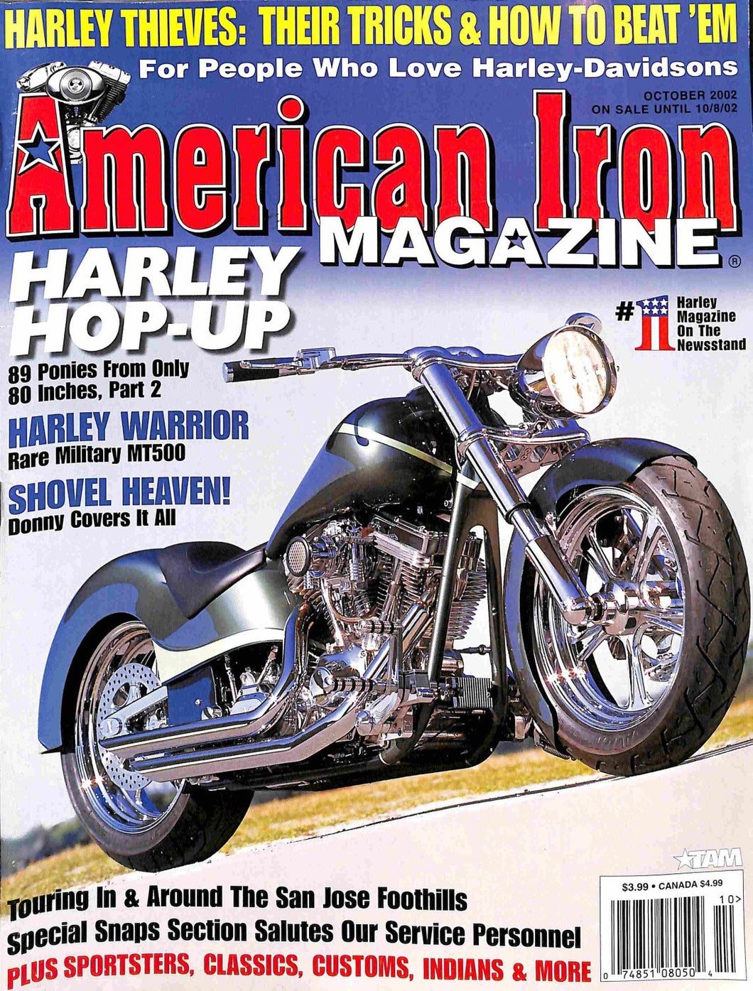 American Iron Magazine : October 2002 (Harley Hop-Up)