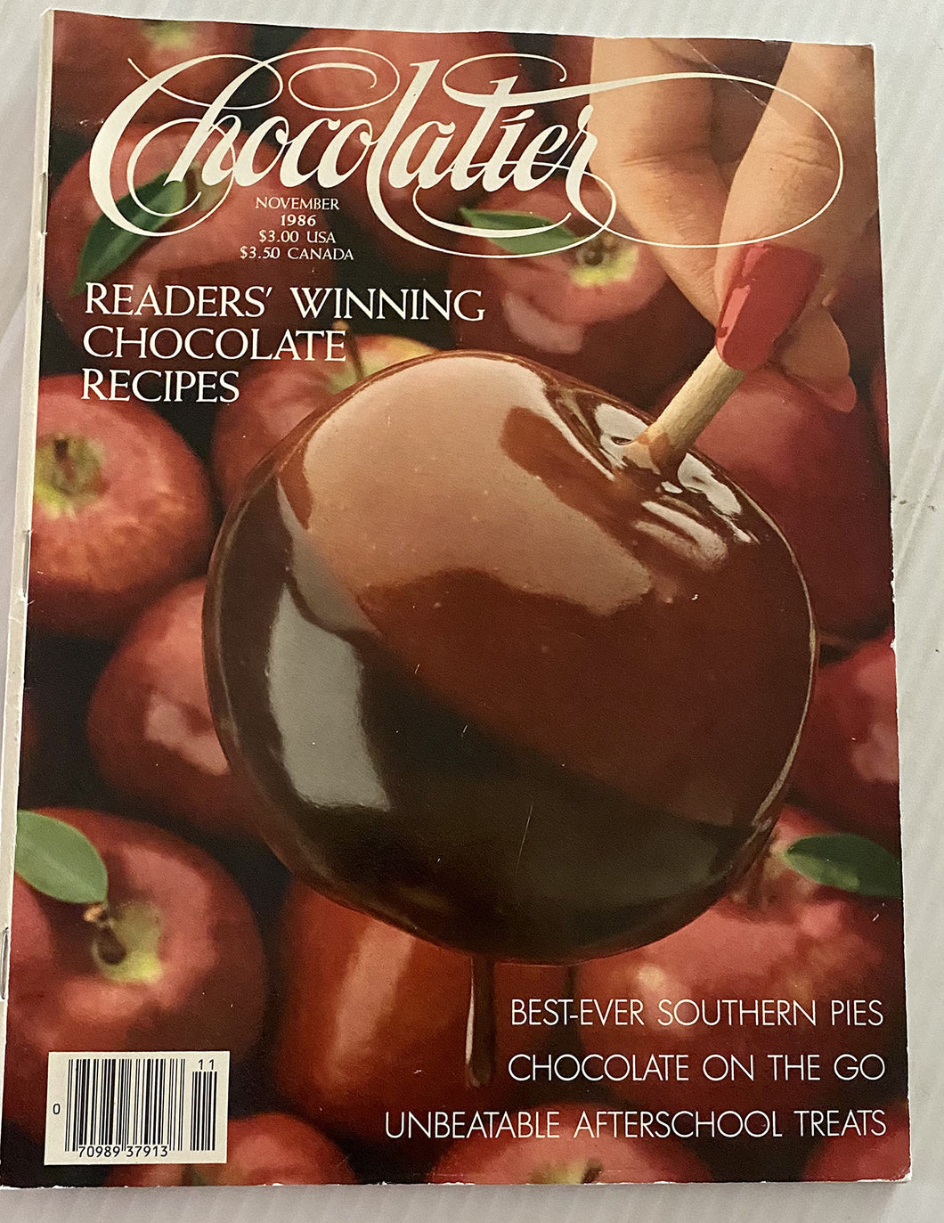 Chocolatier, November 1986 - The Magazine for Gourmet Chocolate Lovers (Reader's Winning Chocolate Recipes)