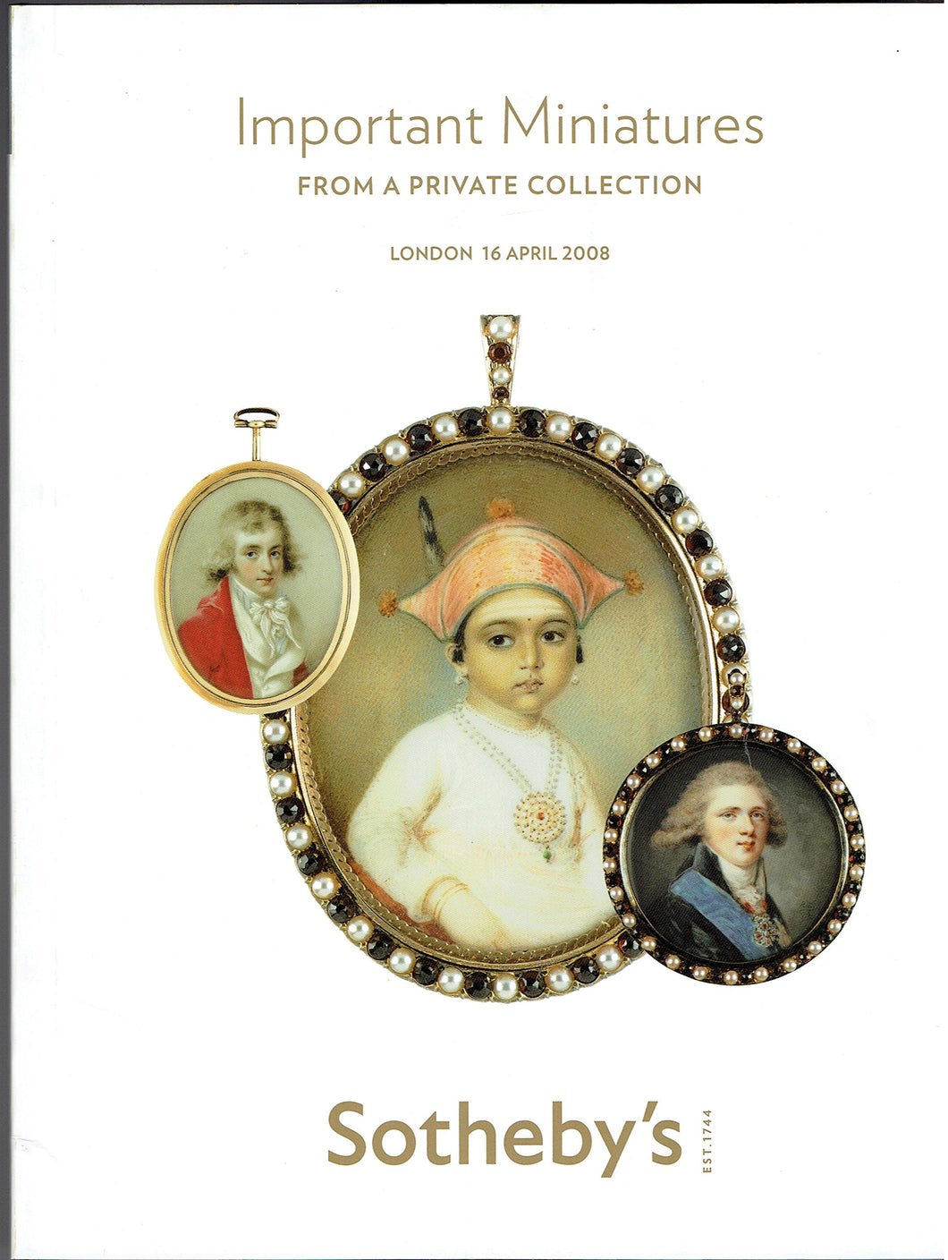 Sotheby's Important Miniatures from a Private Collection. April 16th 2008. Sale #L08172.