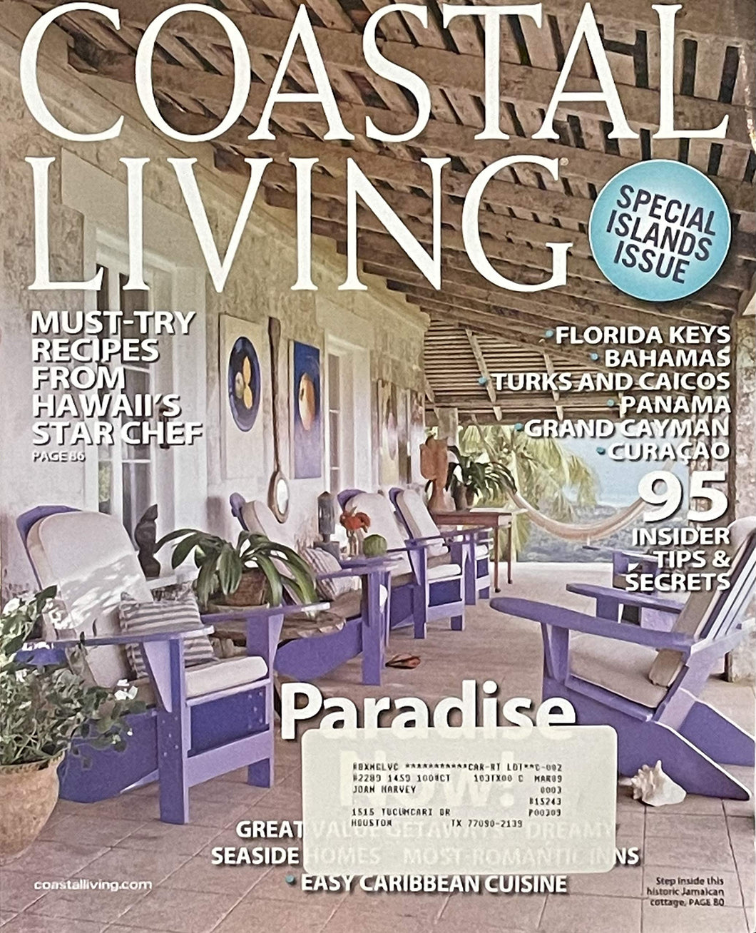 Coastal Living January / February 2009