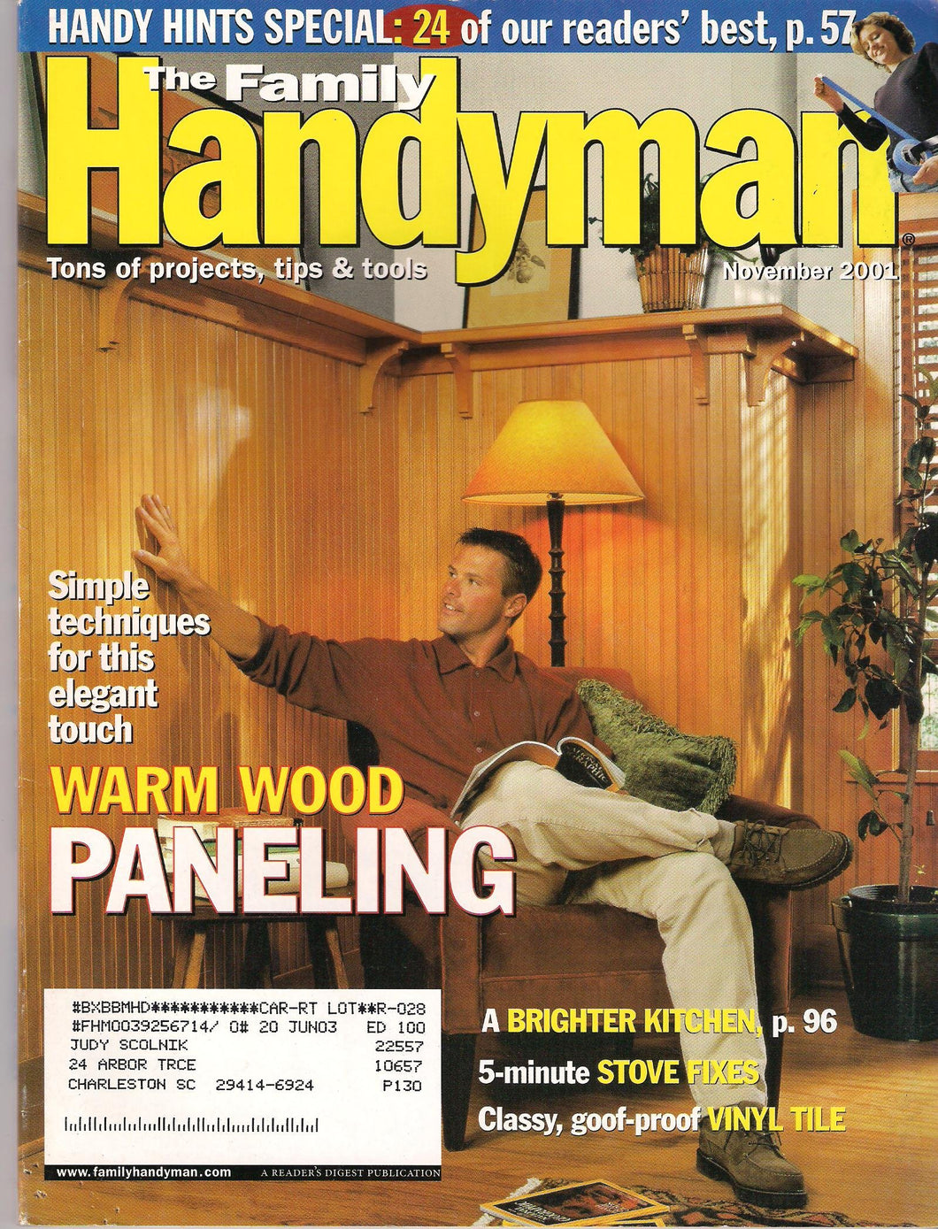 The Family Handyman November 2001 / Vol. 51, No. 10