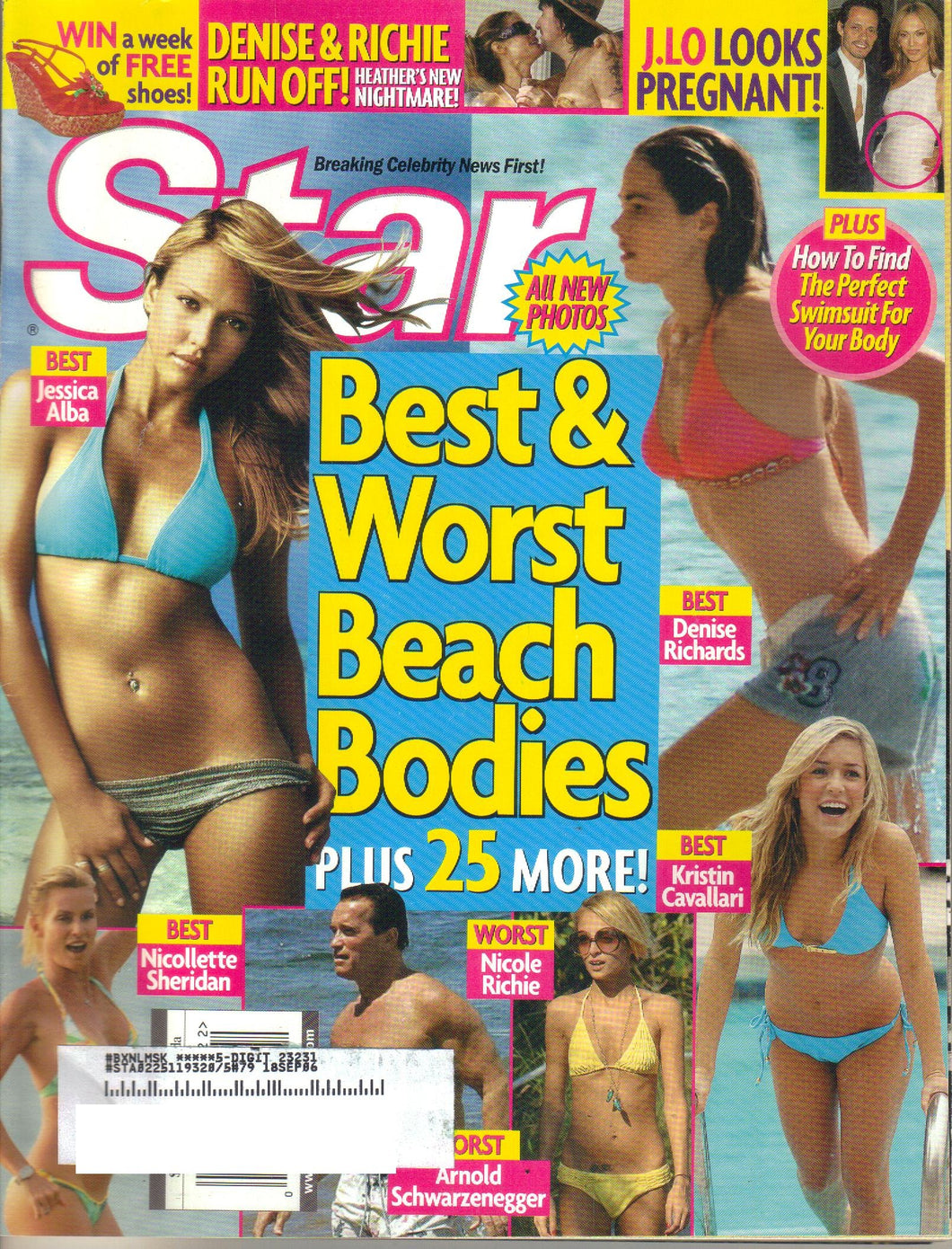 STAR magazine May 29, 2006 (Aquilera nude as a naked Marilyn Monroe, The Simpson Sisters, J.Lo looks pregnant, Denise & Richie run off, Tom Cruise postpones wedding, movie & TV stars, celebrities)